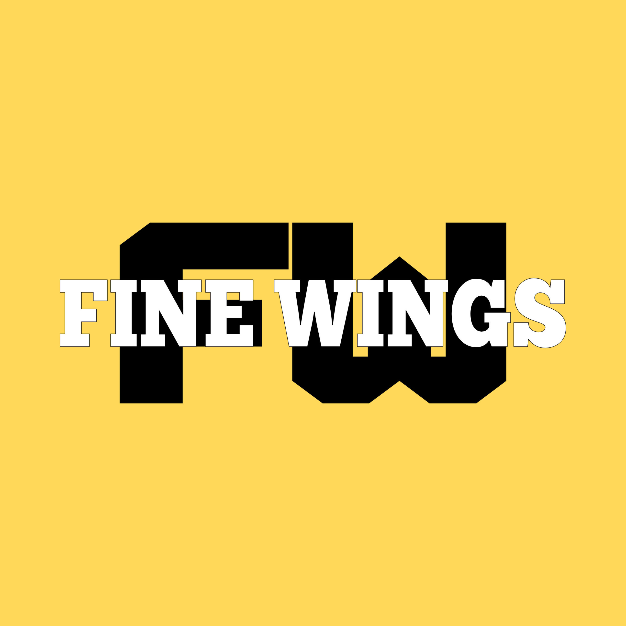 FINE WINGS ロゴ イエロー