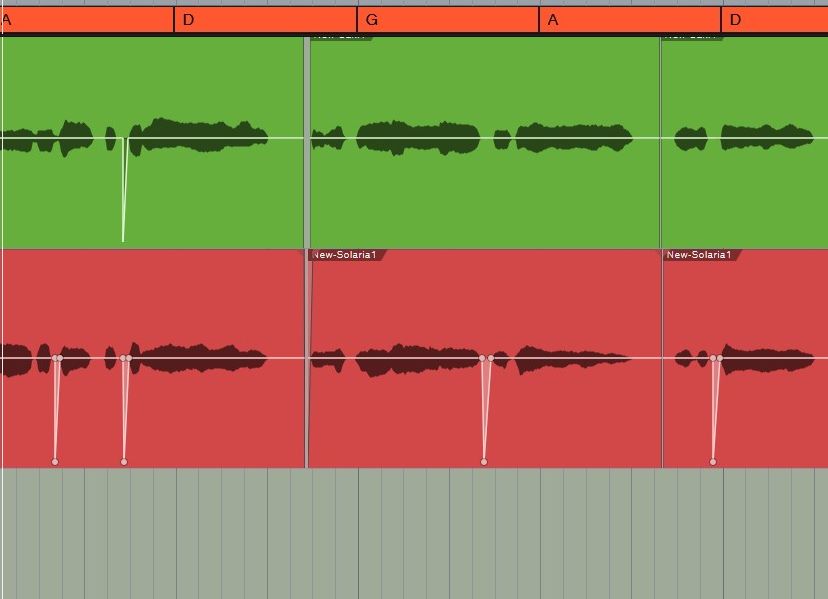 Studio One 6.1 画像03 クリップ・ゲイン・エンベロープ