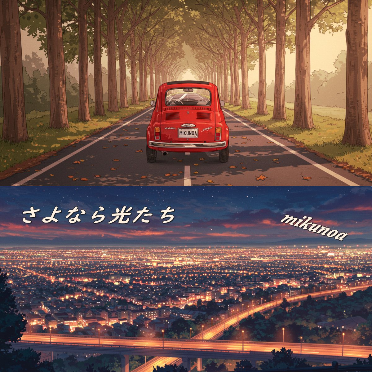 mikunoa「さよなら光たち」アートワーク
